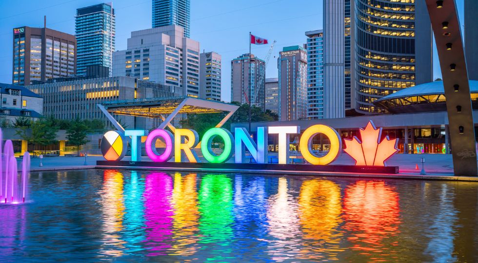 Toronto Sign at Night