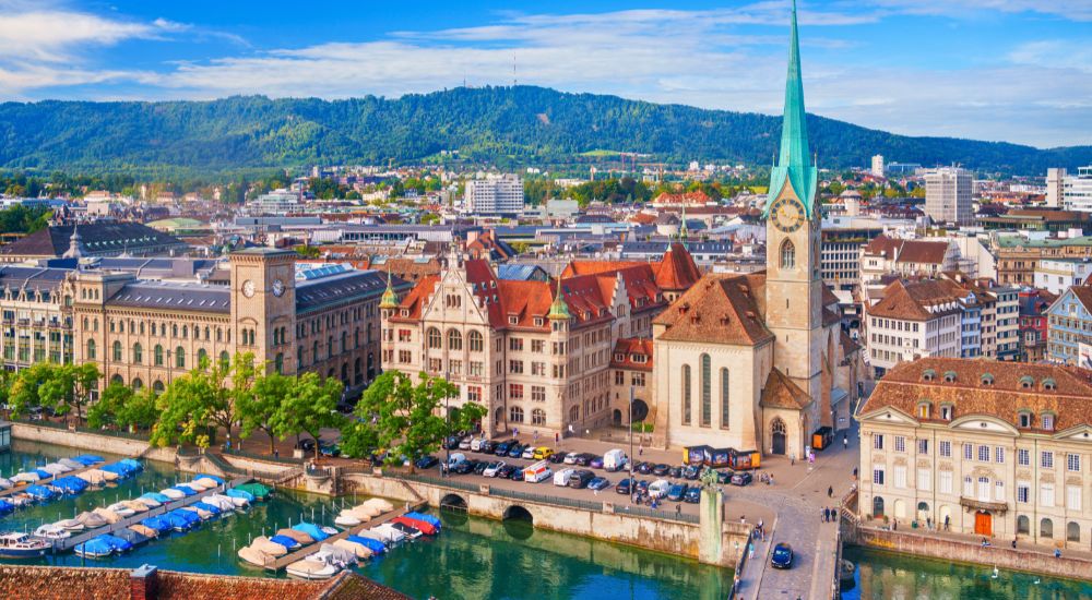 Discover and Roam - Historic Cityscape on the Limmat River in Zurich